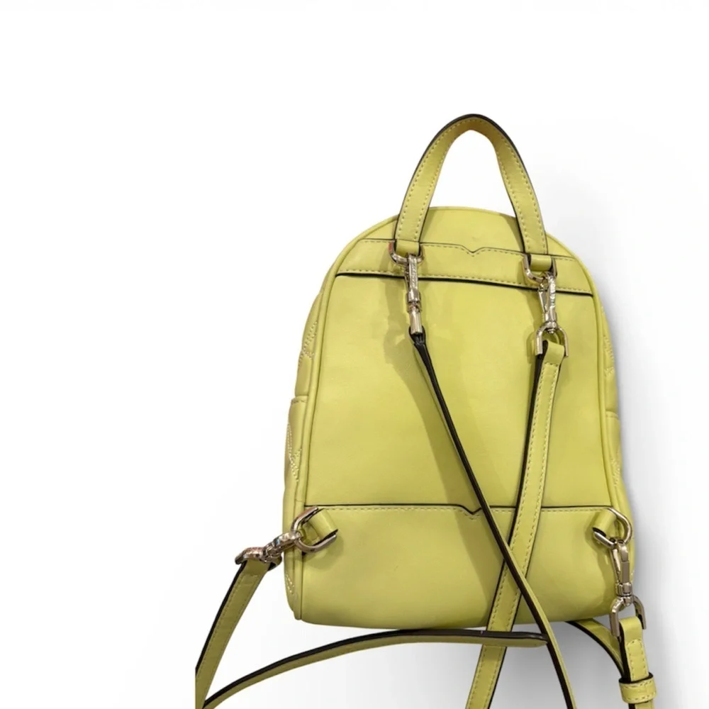 Kate Spade Natalia Mini Convertible Backpack in frosty lime - Leather